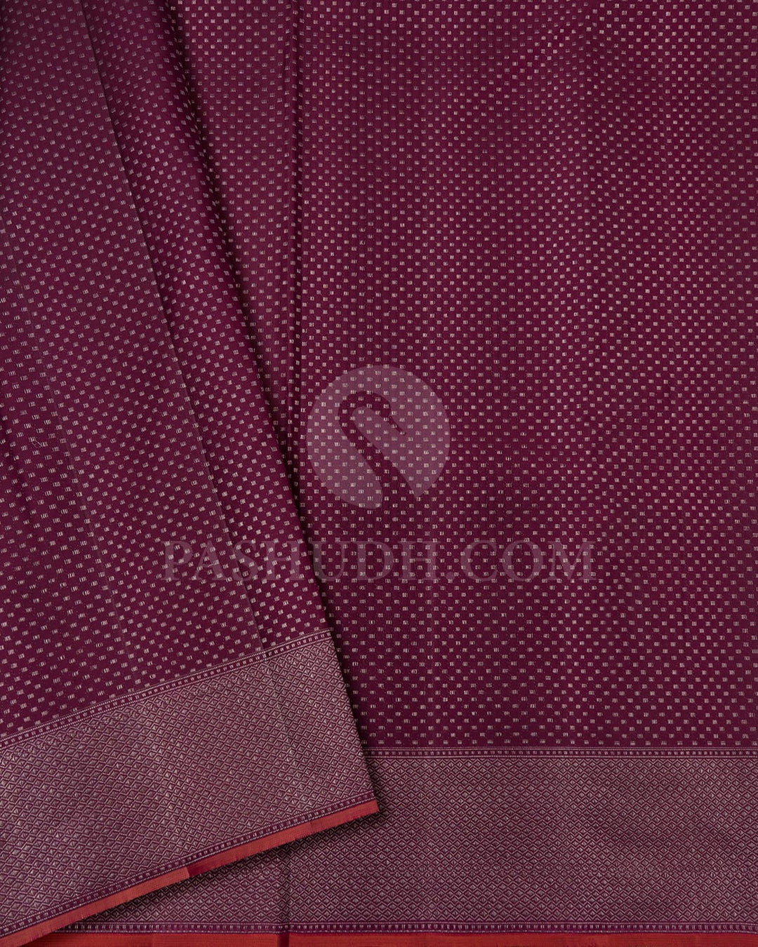 Wine Kanjivaram Silk Saree-DJ355(D)