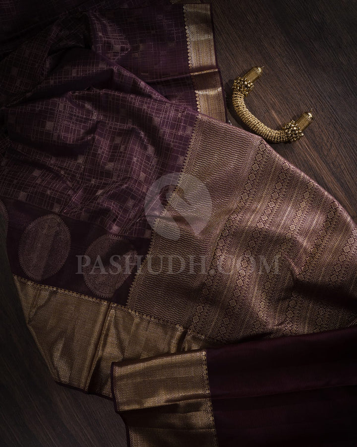 Brown Kanjivaram Silk Saree-D624(A)