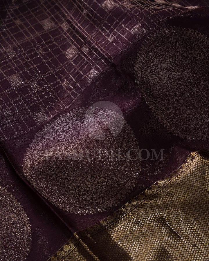 Brown Kanjivaram Silk Saree-D624(A)