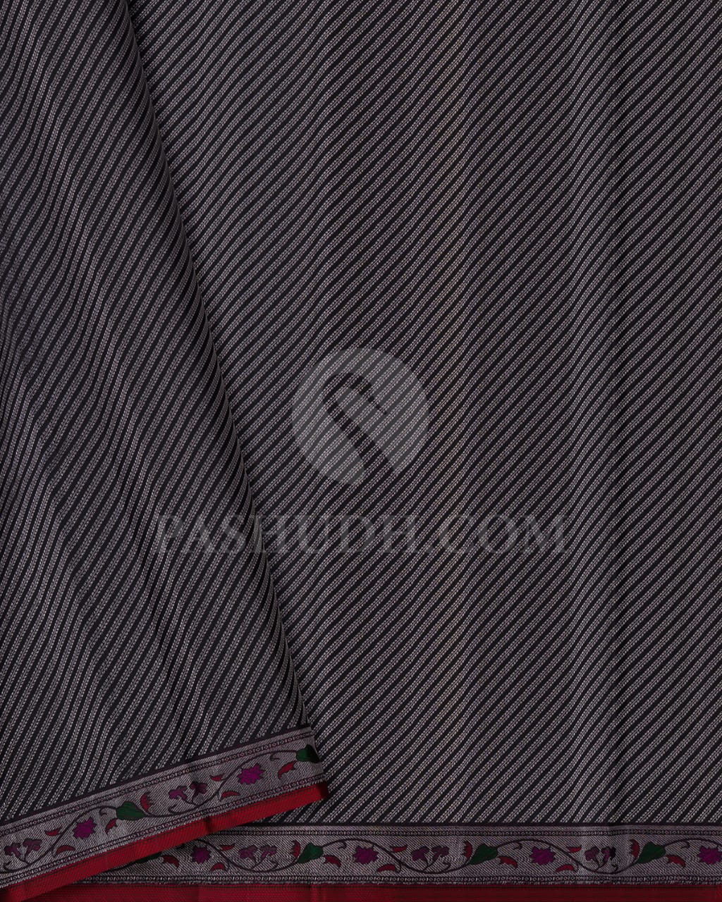 Mehendi Green & Deep Dark Green Kanjivaram Silk Saree-DT300(B)