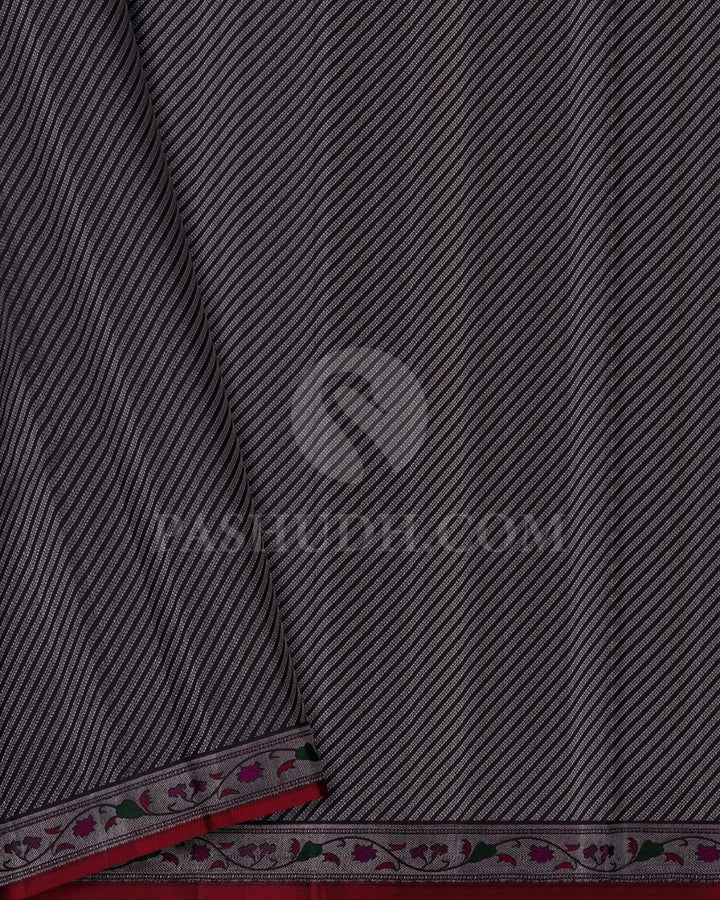 Mehendi Green & Deep Dark Green Kanjivaram Silk Saree-DT300(B)