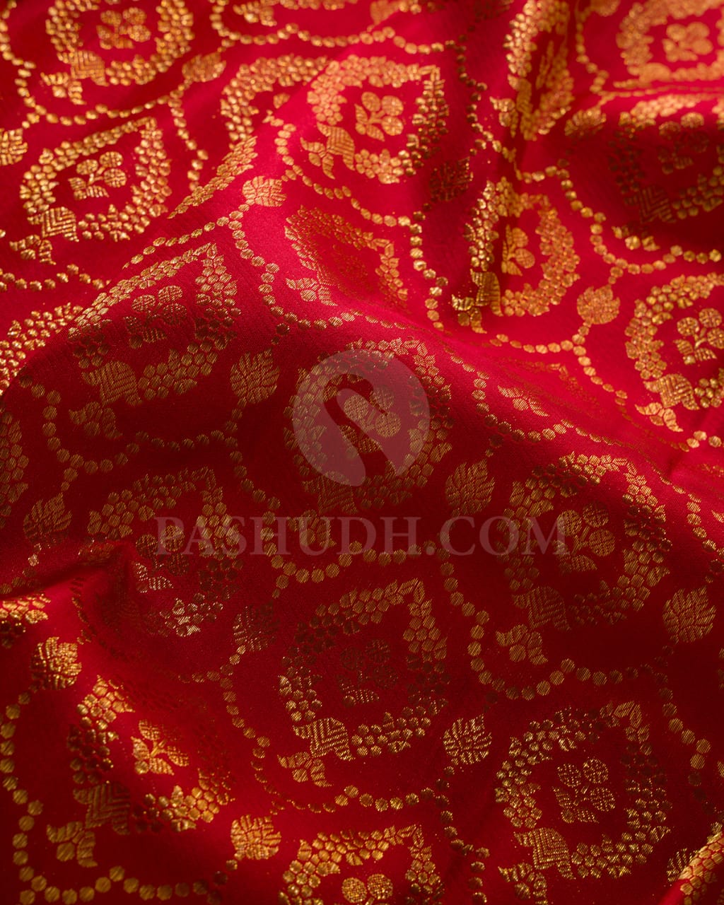 Red & Forest Green Bridal Kanjivaram Silk Saree-S1438(A)