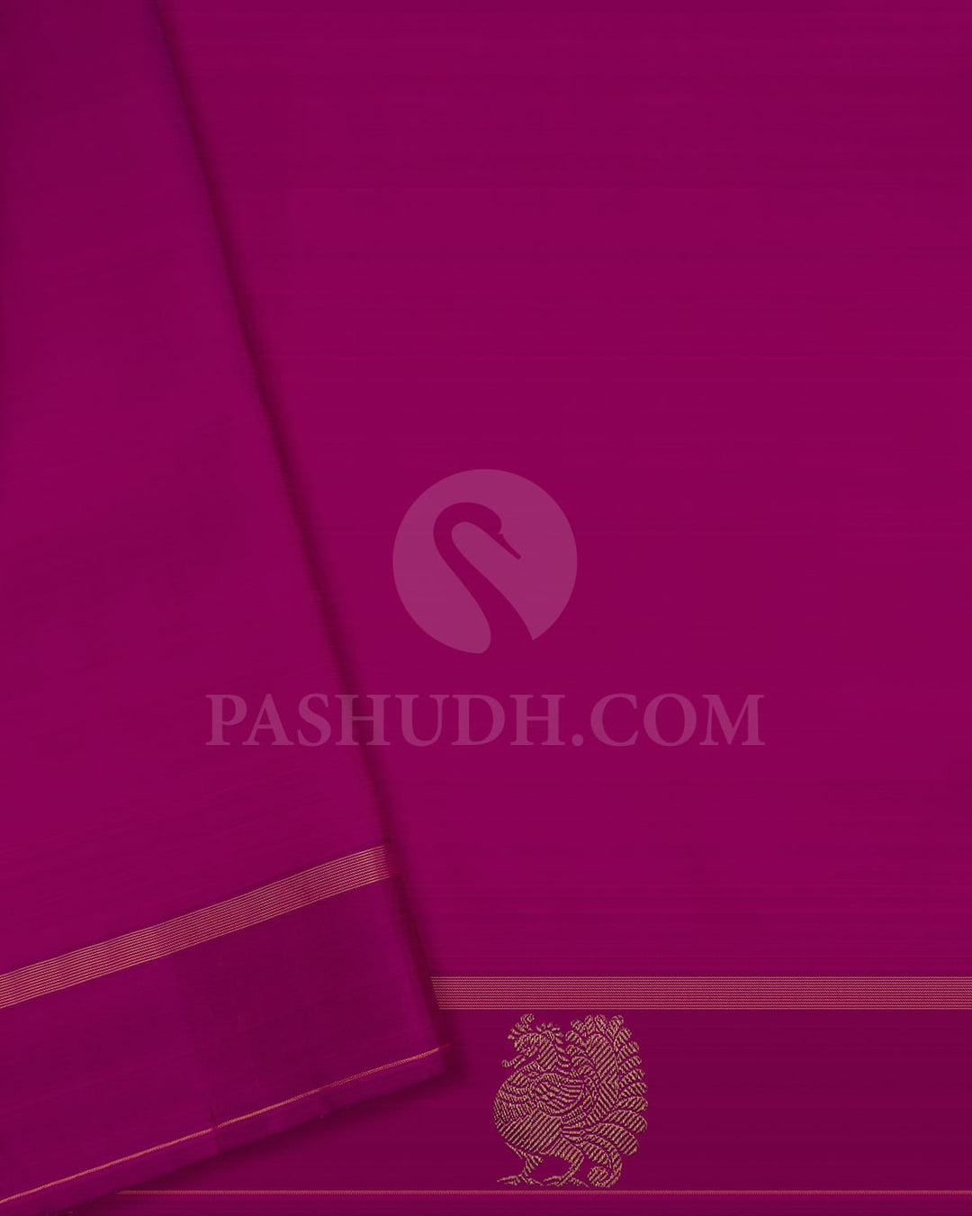 Rani Pink & Violet Kanjivaram Silk Saree-I11