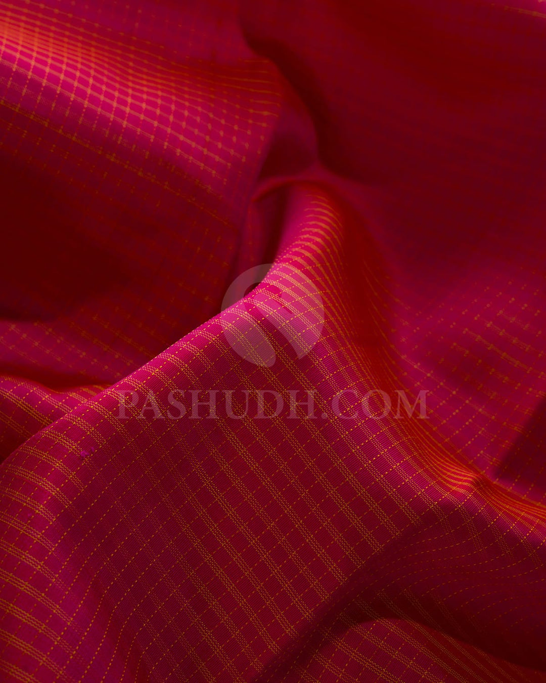 Rani Pink & Violet Kanjivaram Silk Saree-I11