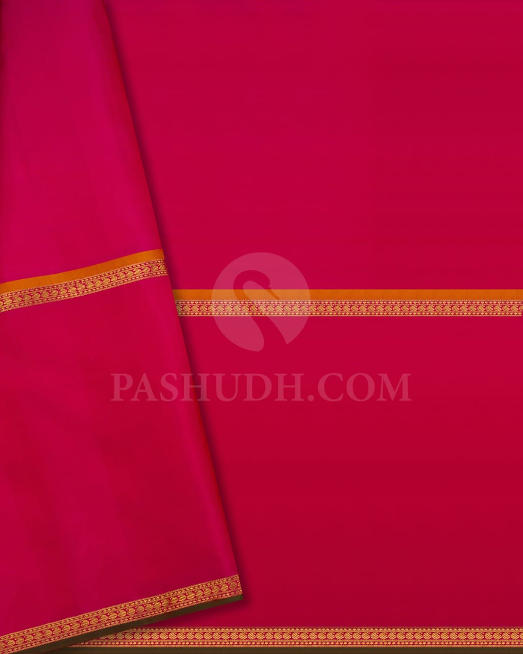 Turquoise Blue & Pink Kanjivaram Silk Saree-H10