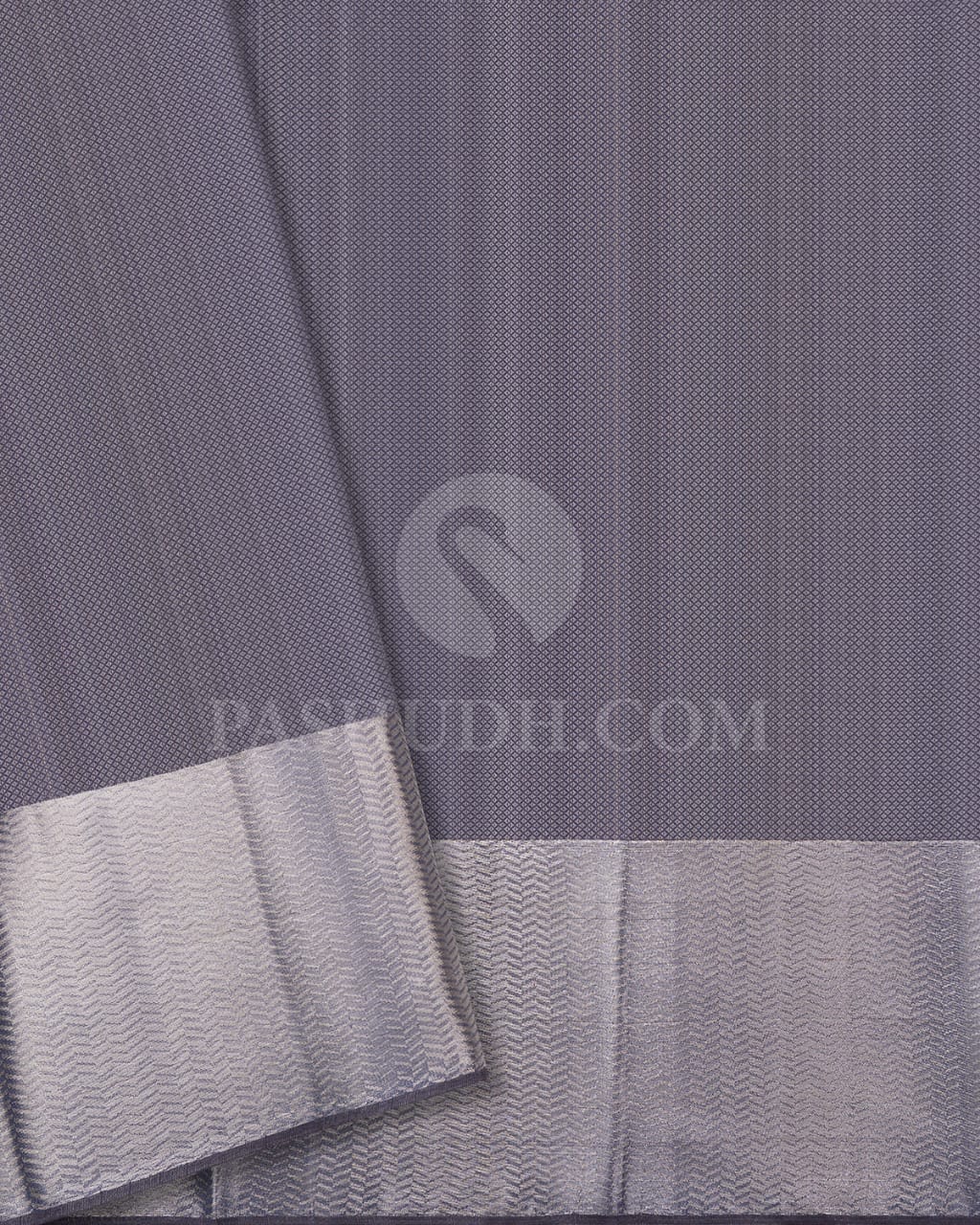 Silver Grey Kanjivaram Silk Saree-D623(A)