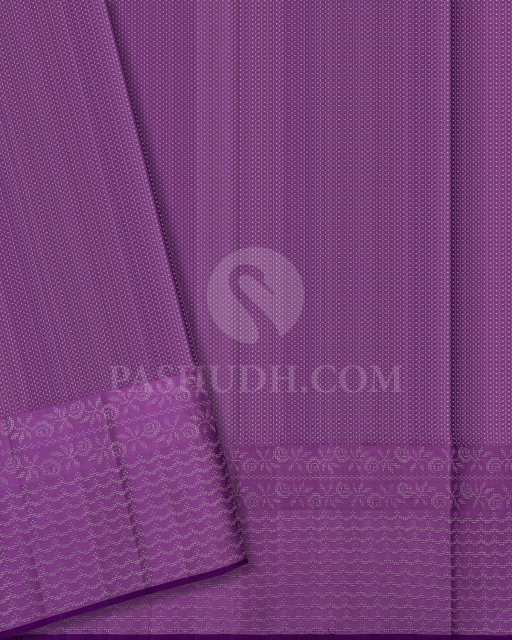 Rexona Green & Lavender Shimmer Kanjivaram Silk Saree-D625(A)