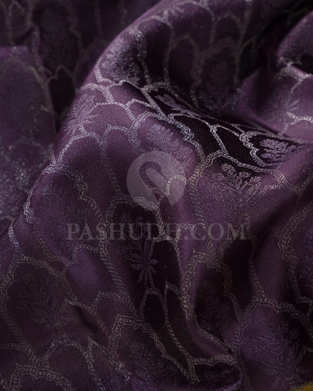 Mauve & Beige Kanjivaram Silk Saree-DJ352(C)