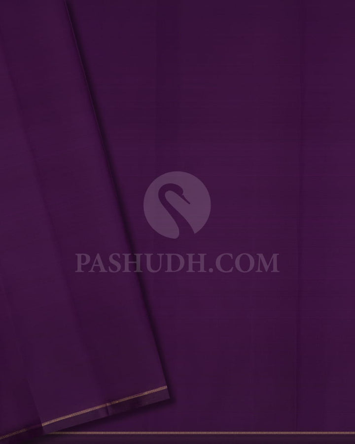 Royal Purple Pure Kanjivaram Silk Saree-SP35