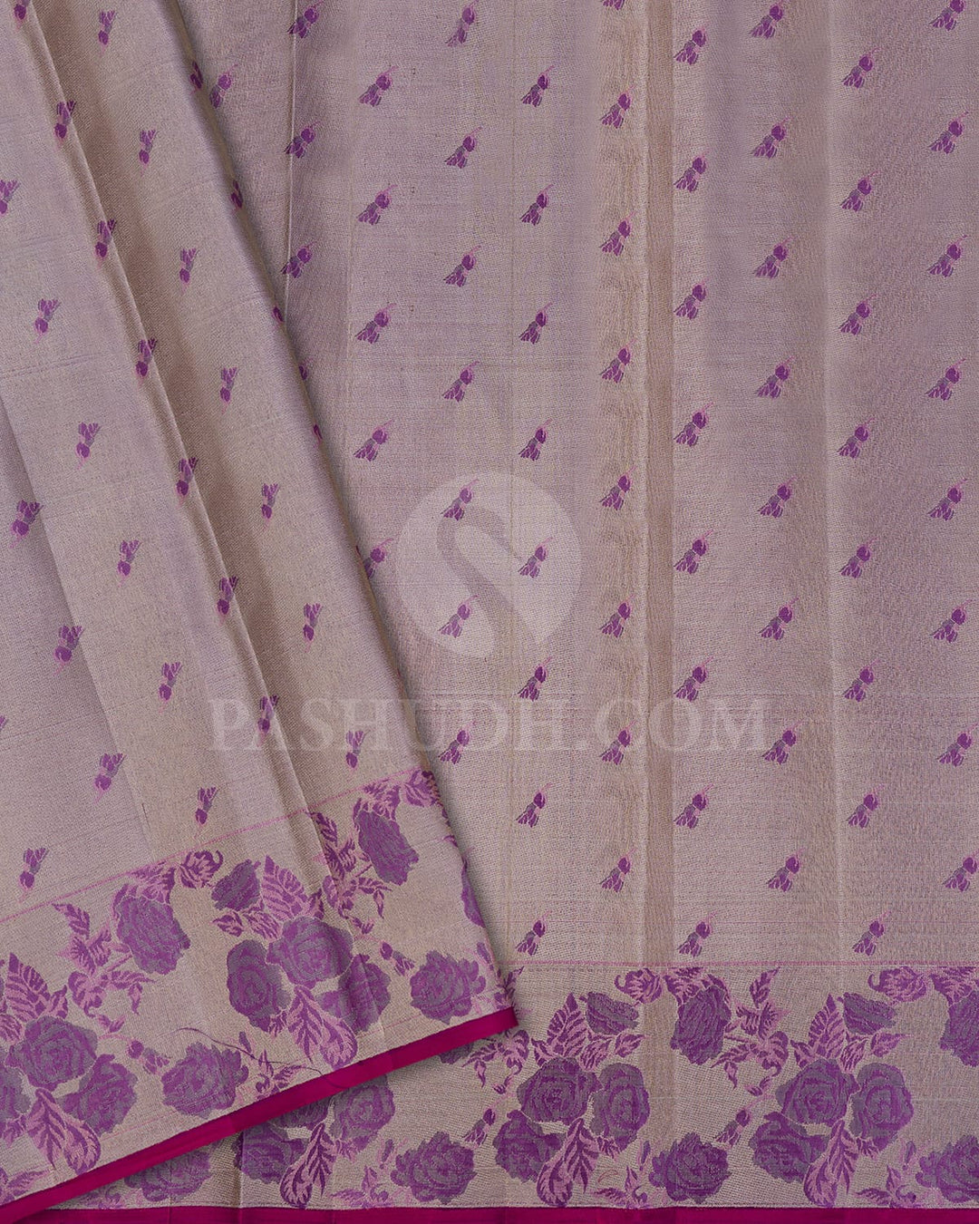 Violet & Pink Kanjivaram Silk Saree-DJ351(G)