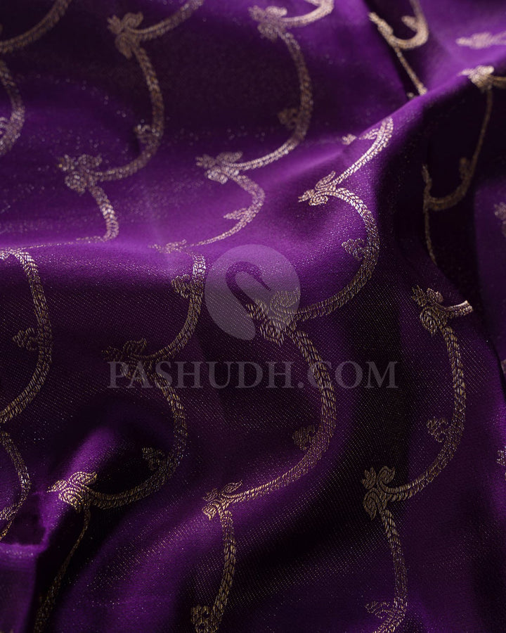 Violet & Pink Kanjivaram Silk Saree-DJ351(G)