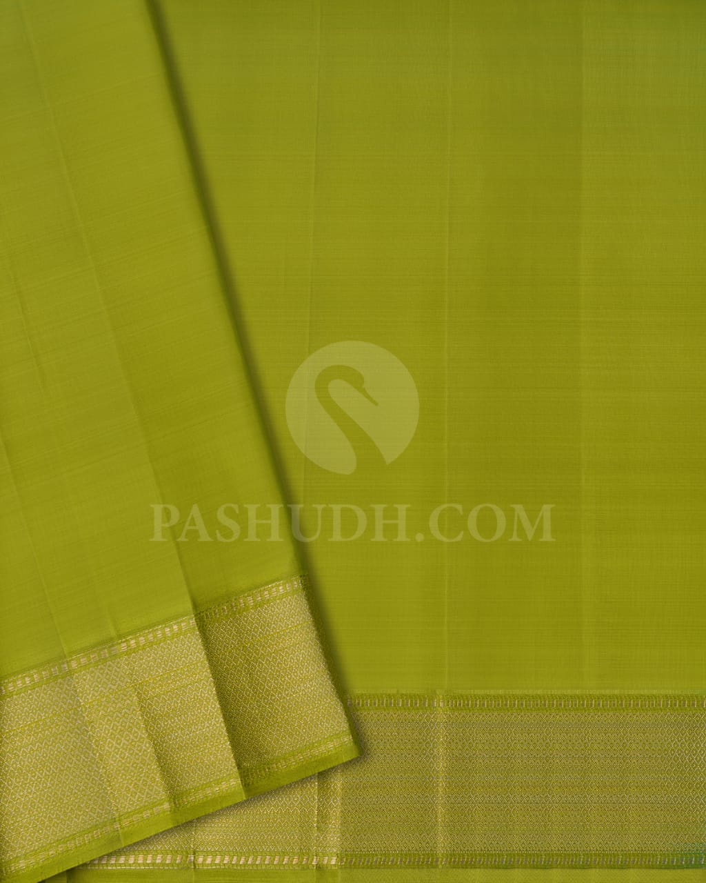 Anandha Blue & Pear Green  Kanjivaram Silk Saree-DJ347(D)