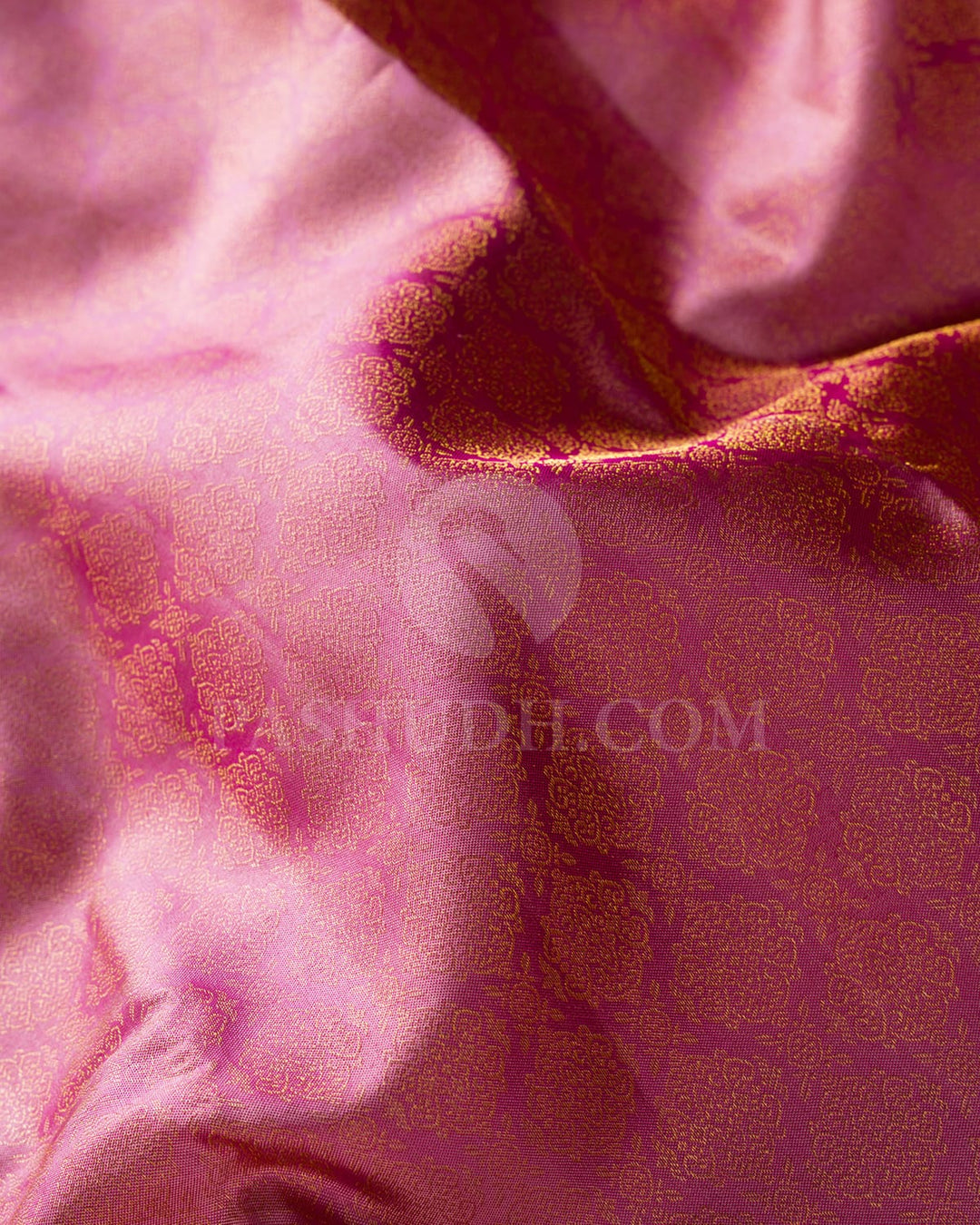 Onion Pink & Rani Pink Kanjivaram Silk Saree-D614(B)