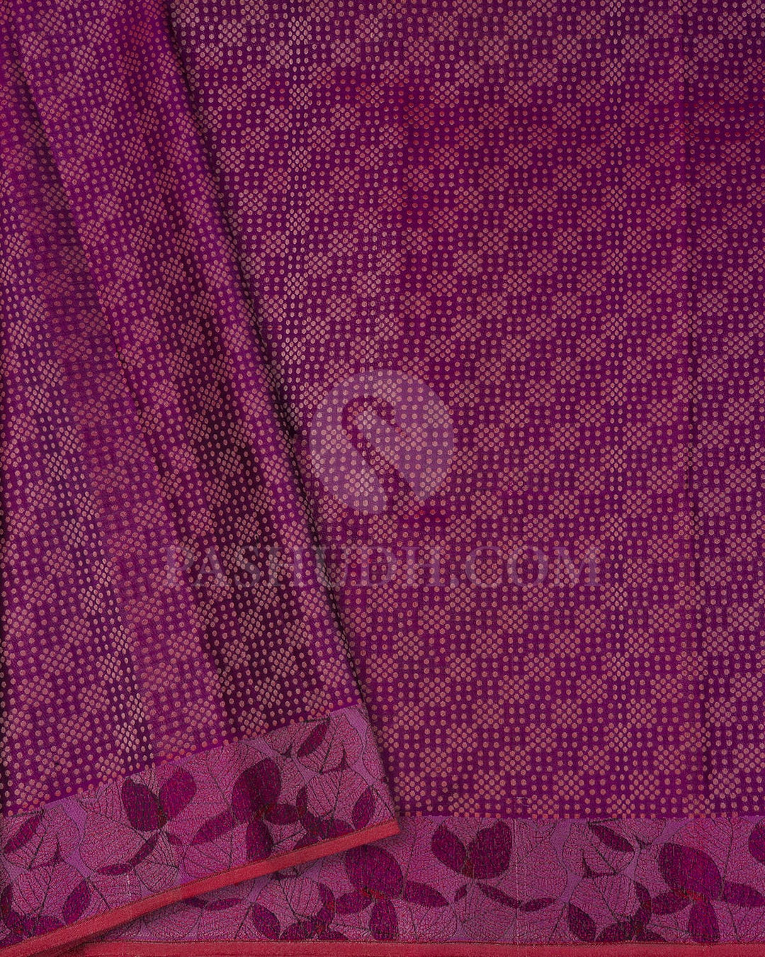 Black And Pink Kanjivaram Silk Saree-DT304(C)
