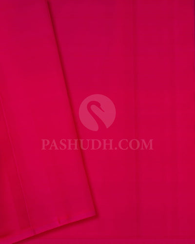 Orange & Rani Pink Pure Kanjivaram Silk Saree-SP44
