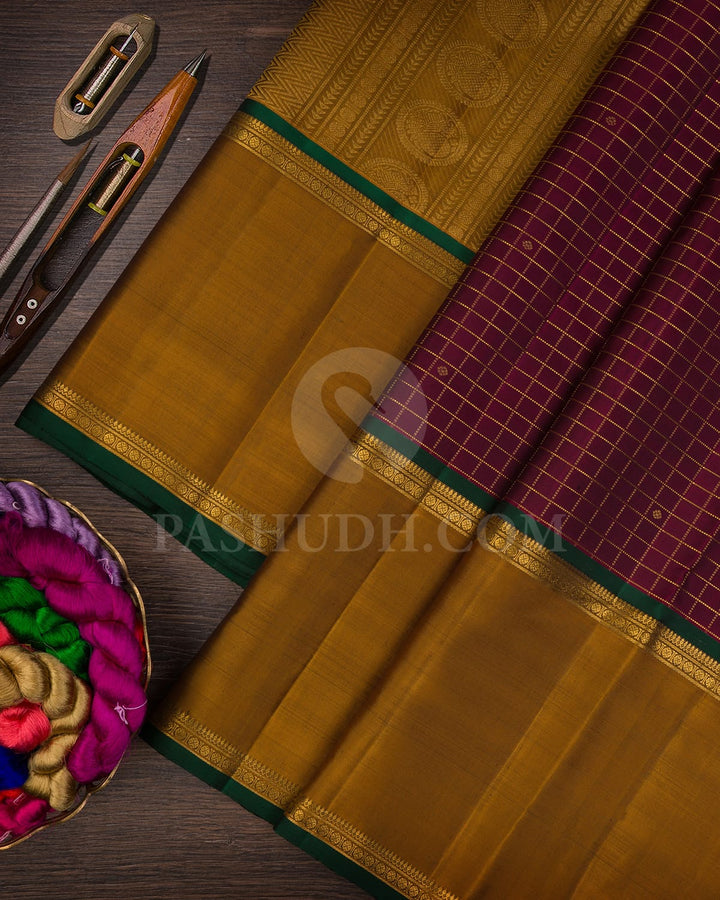 Paaku & Vendhayam Color Pure Kanjivaram Silk Saree-SP4