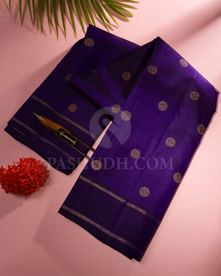 Violet Pure Kanjivaram Silk Saree-SP26