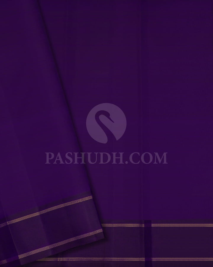 Violet Pure Kanjivaram Silk Saree-SP26