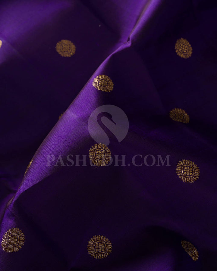 Violet Pure Kanjivaram Silk Saree-SP26
