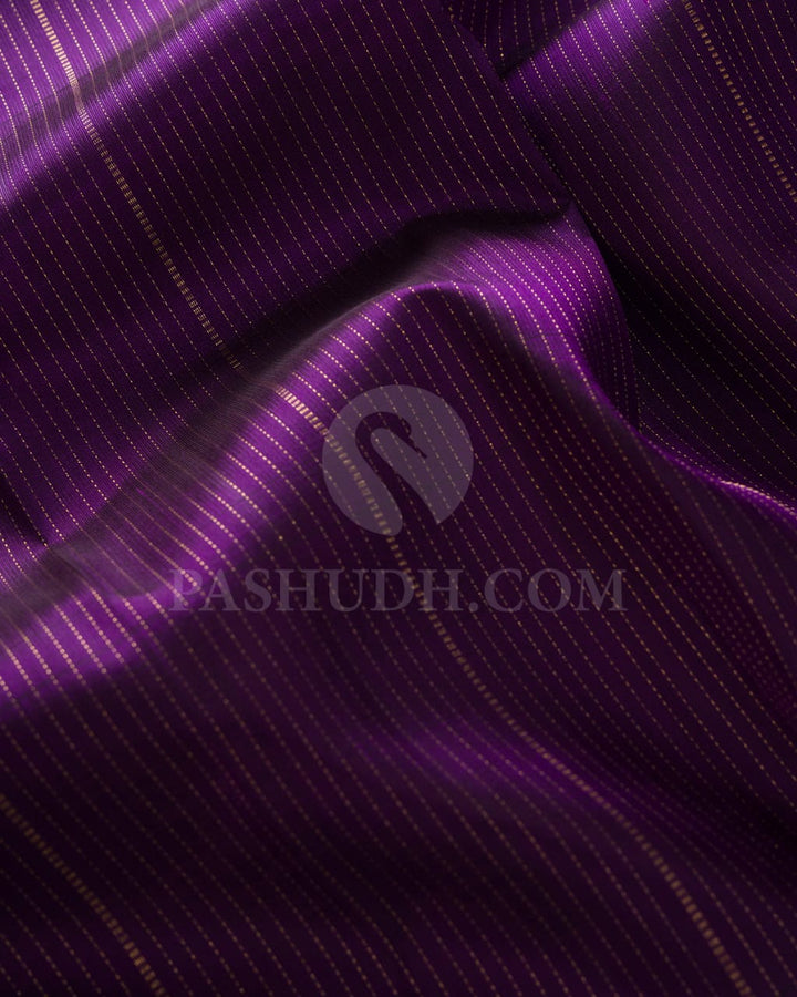Purple & Magenta Pure Kanjivaram Silk Saree-SP40