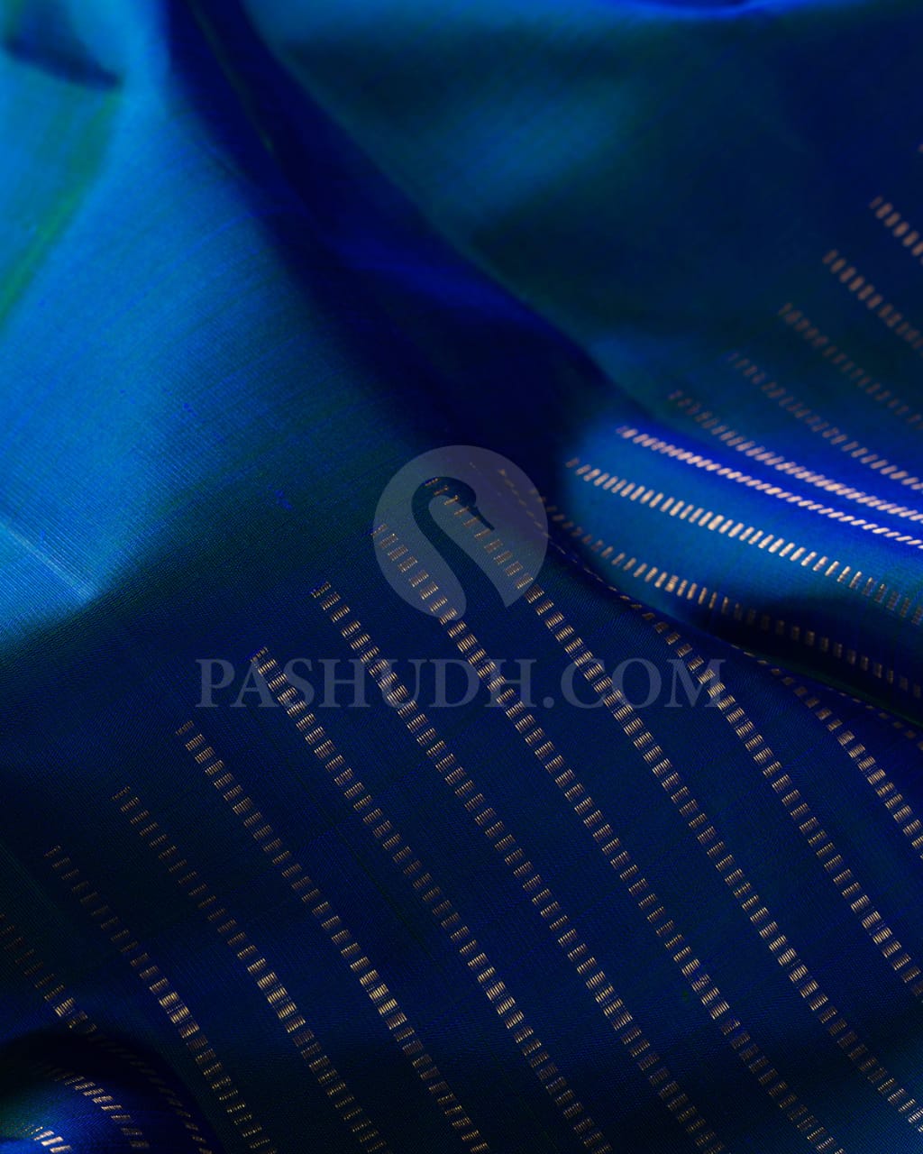 Peacock Blue & Bright  Pink Pure Kanjivaram Silk Saree-SP21