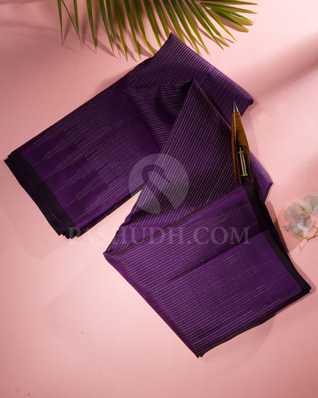 Purple Pure Kanjivaram Silk Saree-SP33