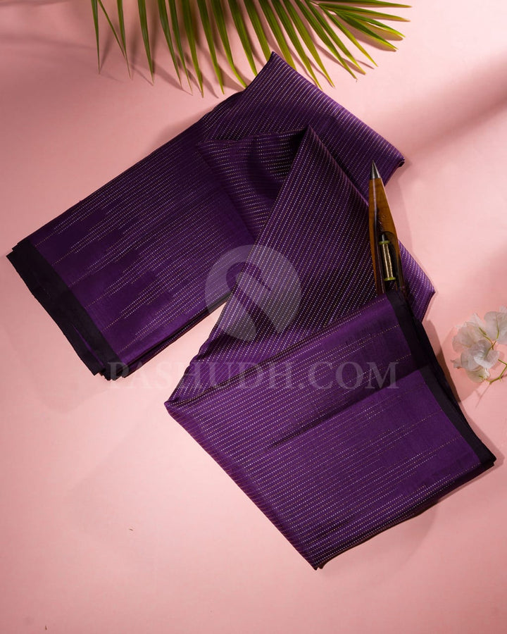 Purple Pure Kanjivaram Silk Saree-SP33
