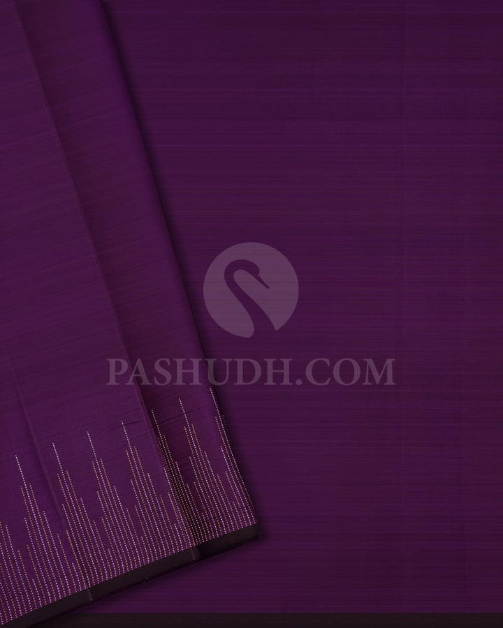 Purple Pure Kanjivaram Silk Saree-SP33