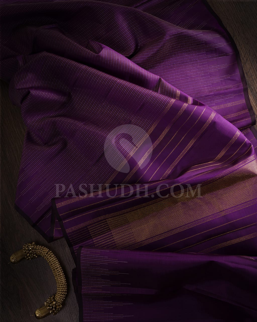 Purple Pure Kanjivaram Silk Saree-SP33