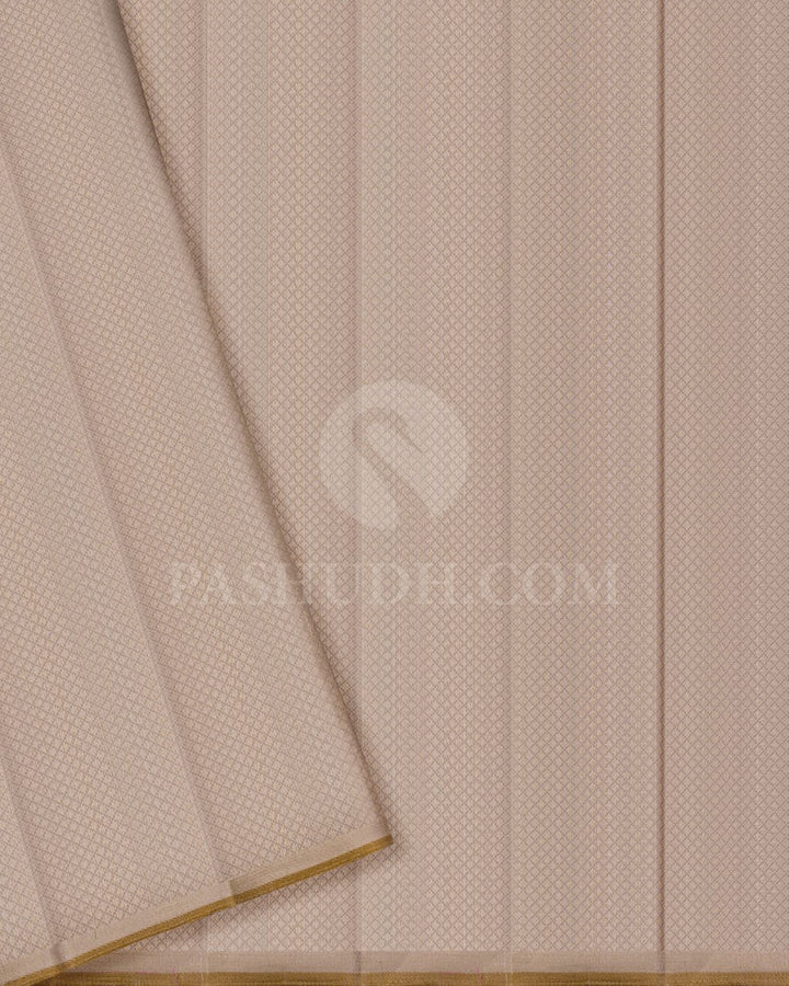 Rose Pink Traditional Borderless Kanjivaram Silk Saree-S1425(B)