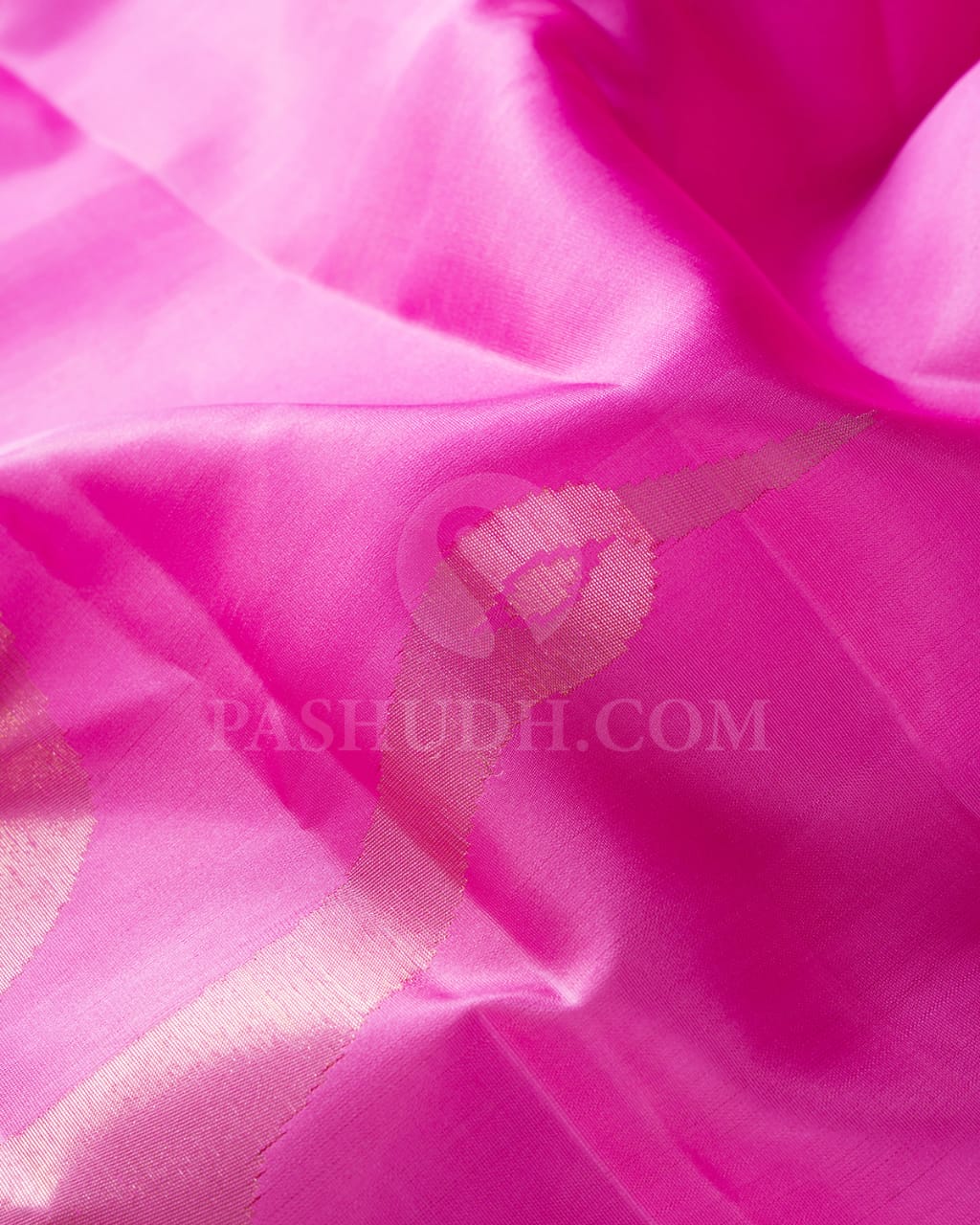 Rose Pink Traditional Borderless Kanjivaram Silk Saree-S1425(B)