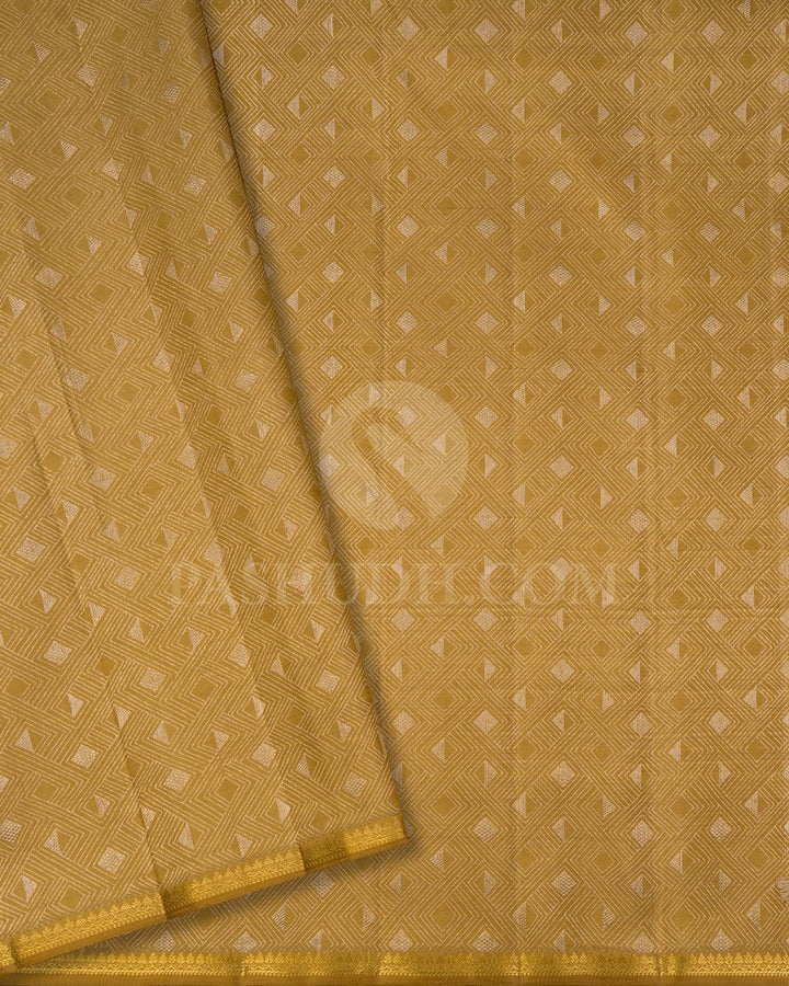 Beige Kanjivaram Silk Saree-S1444(A)
