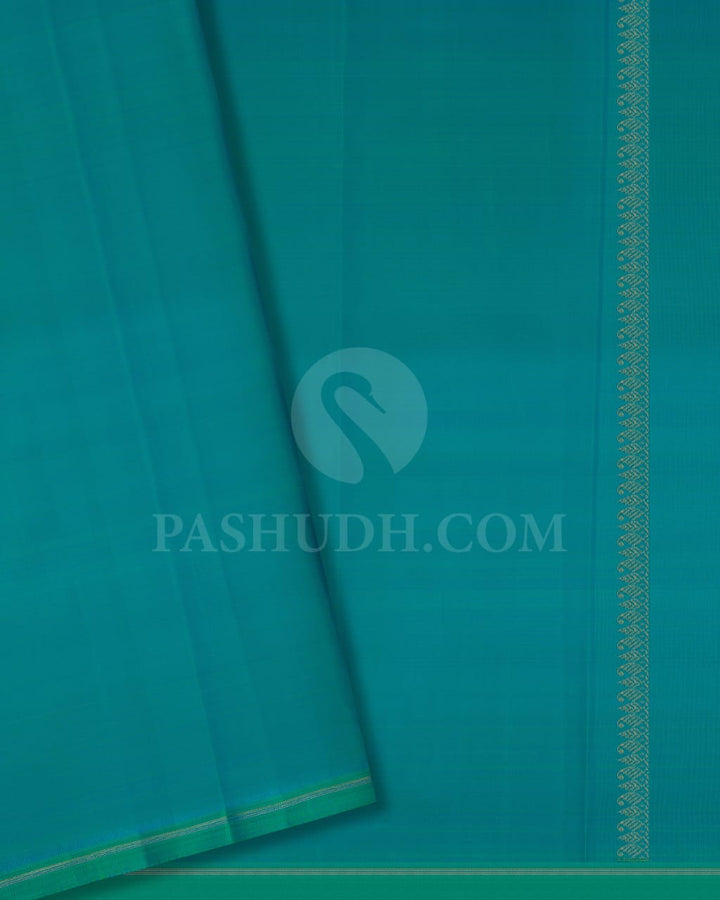 Royal Violet Traditional Borderless Pure Kanjivaram Silk Saree- SP23