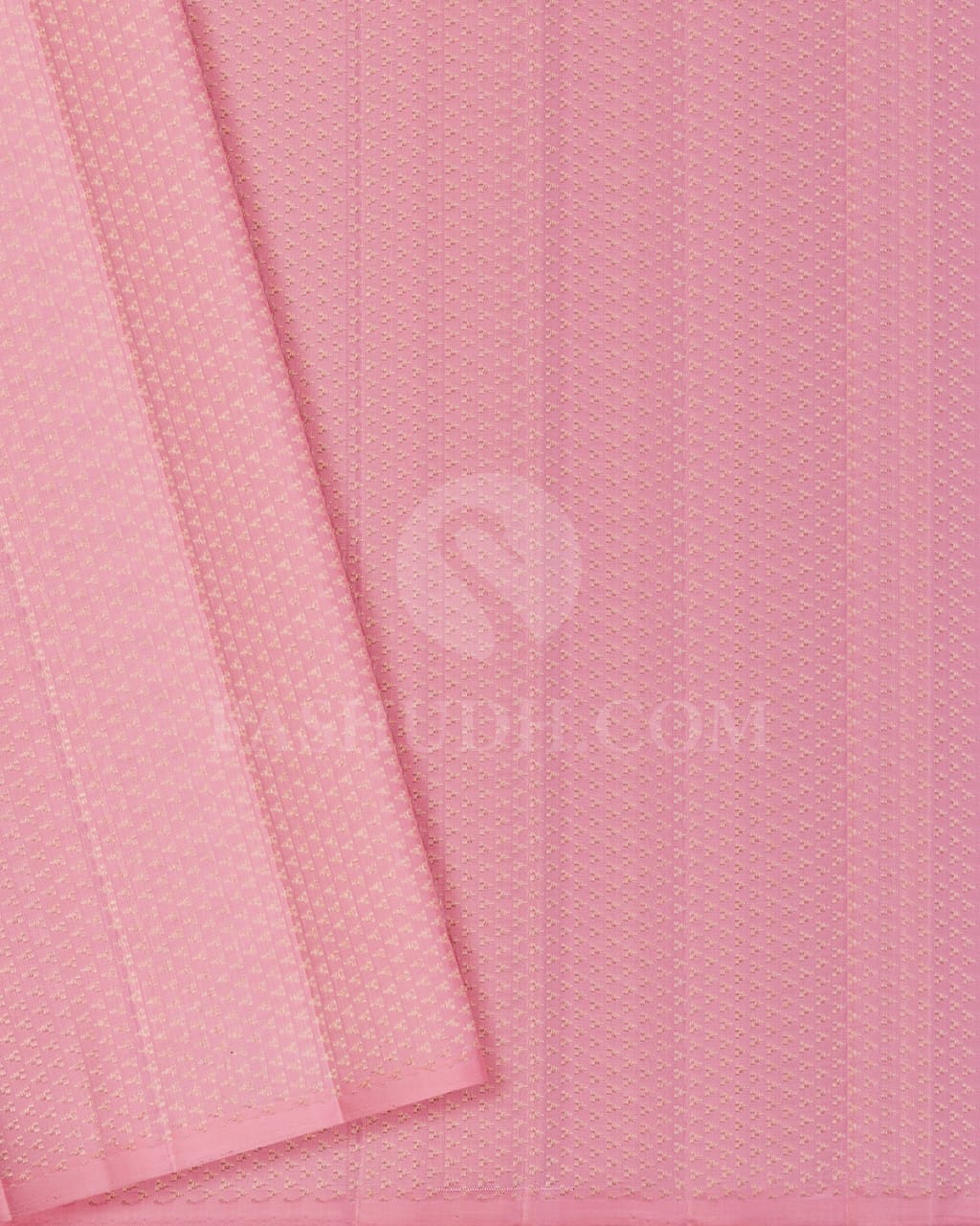 Baby Pink Traditional Borderless Kanjivaram Silk Saree-S1440(A)