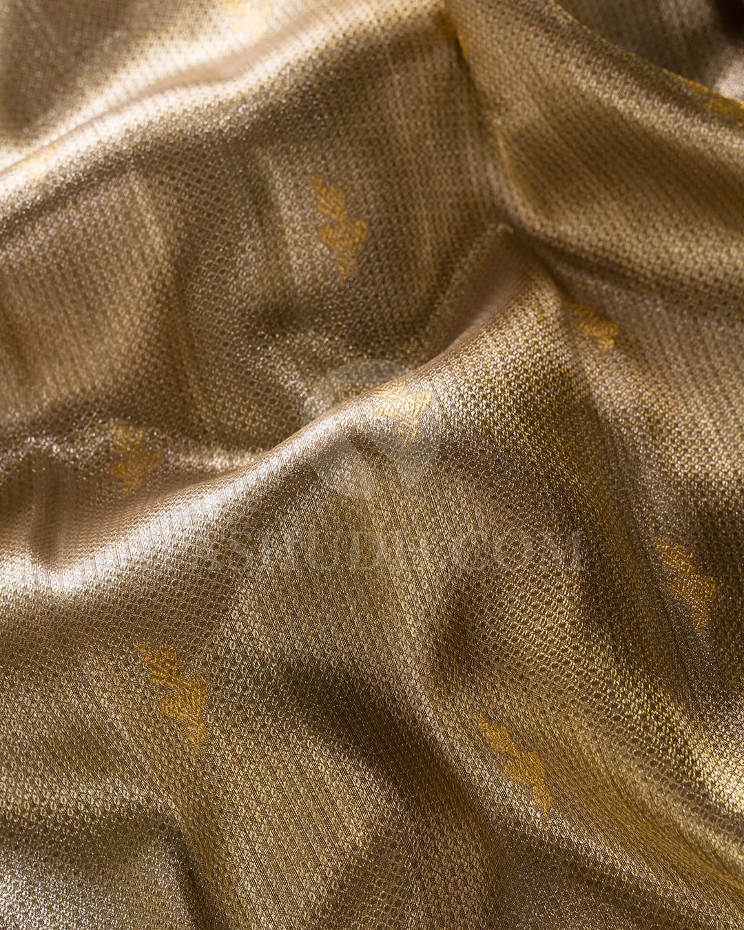 Gold Silver Zari With Emerald Green Organza Kanjivaram Silk Saree-S1442(A)