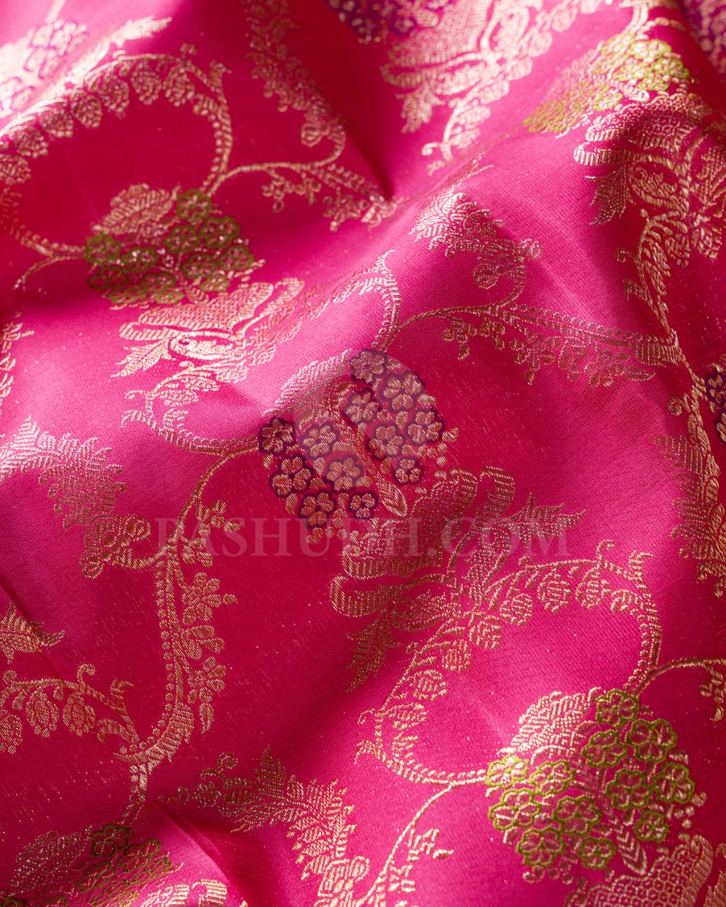 Watermelon Pink Kanjivaram Silk Saree-S1246(D)