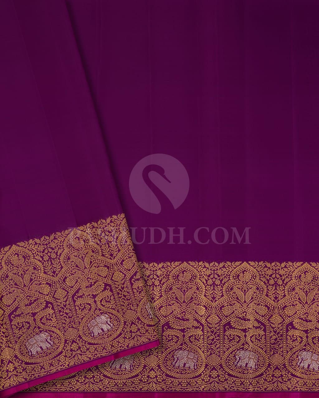 Anandha Blue With Purple  Kanjivaram Silk Saree-S1321(D)