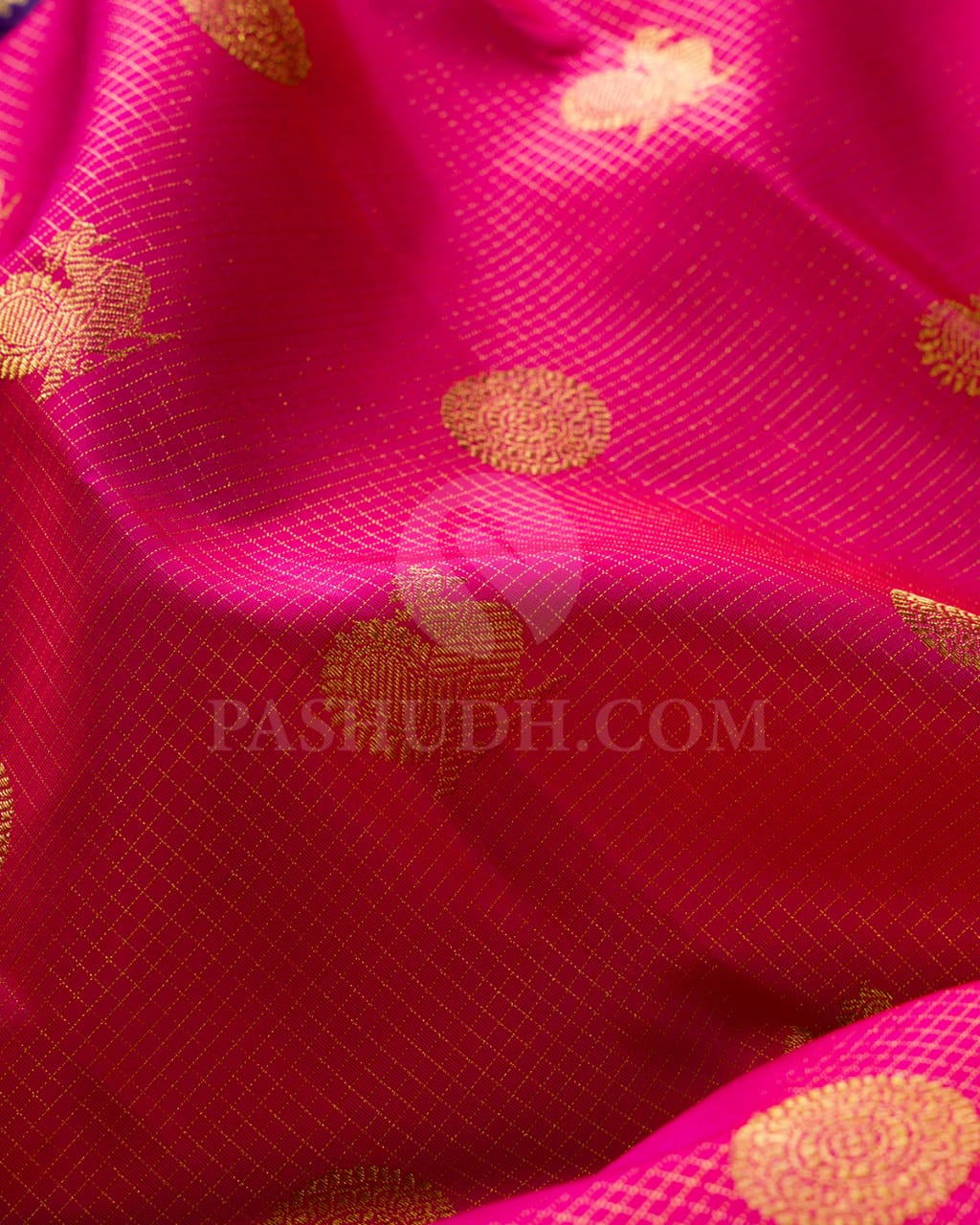 Rani Pink & Purple Vairaoosi Pure Kanjivaram Silk Saree-SP12