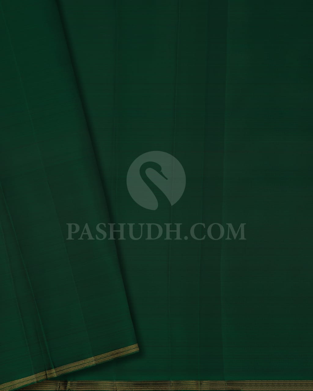 Royal Blue & Bottle Green Traditional Borderless Pure Kanjivaram Silk Saree-SP2