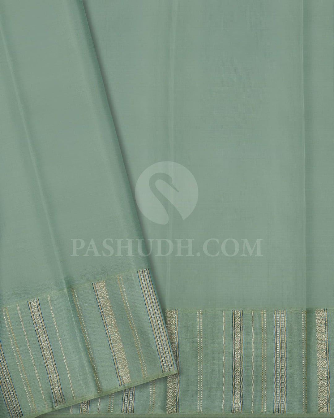 Lavender & Teal  Kanjivaram Silk Saree-S1449(A)