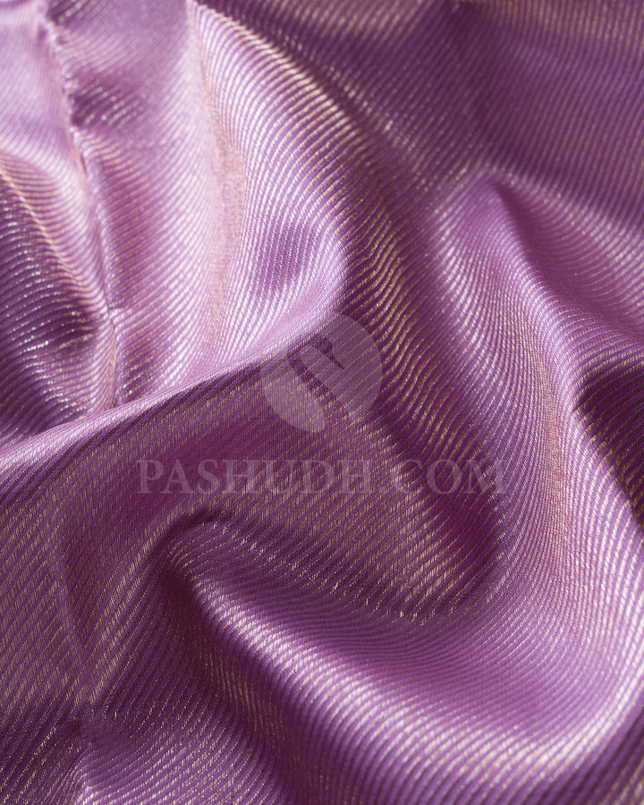 Lavender & Teal  Kanjivaram Silk Saree-S1449(A)