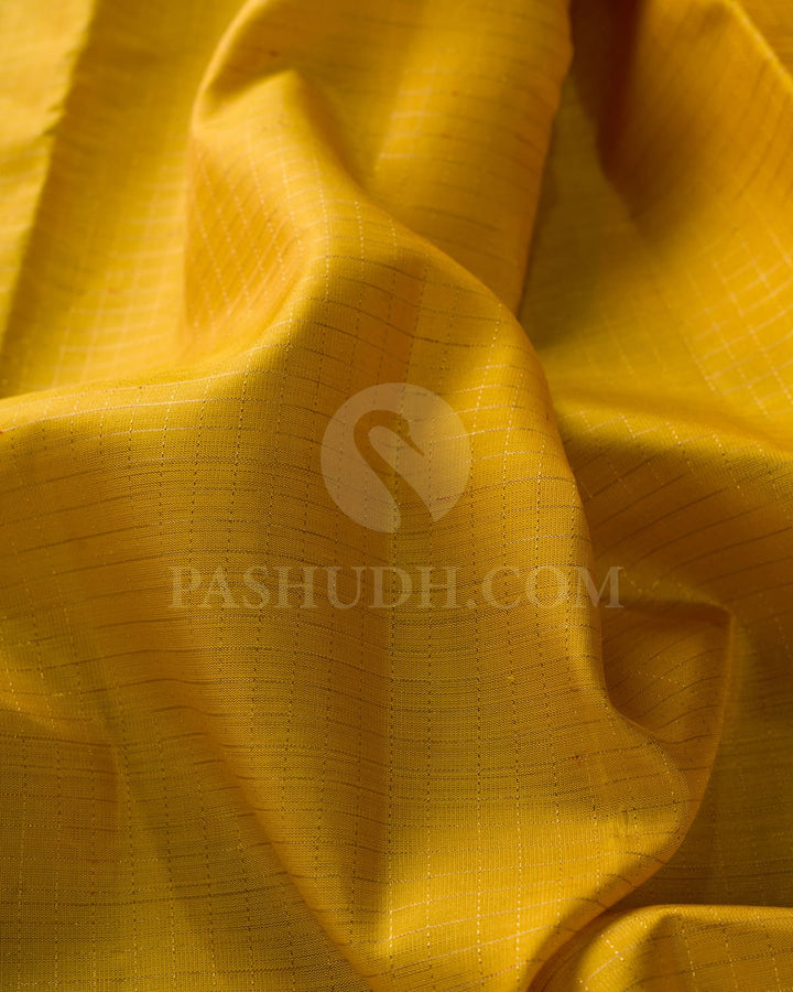 Yellow,Green & Pink Pure Kanjivaram Silk Saree-SP51