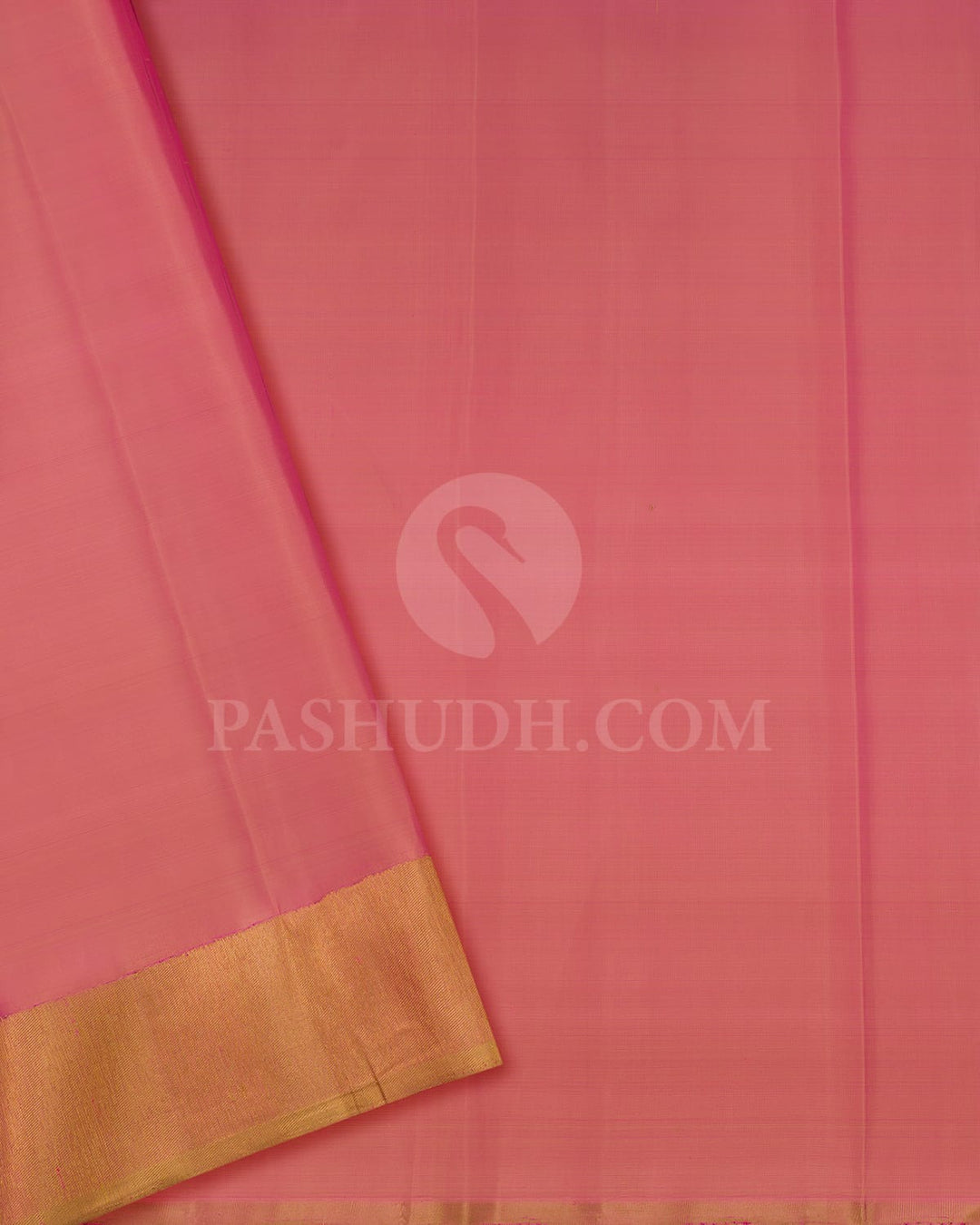 Mustard Yellow & Baby Pink Kanjivaram Silk Saree-S1063(C)