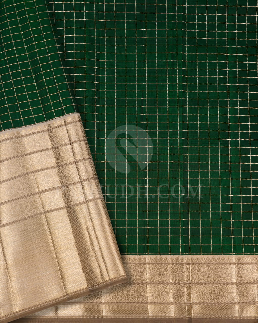 Red & Cream Kanjivaram Silk Saree-S1452(A)