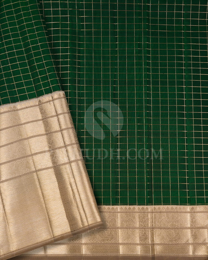 Red & Cream Kanjivaram Silk Saree-S1452(A)