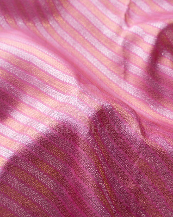 Baby Pink Pure  Kanjivaram Silk Saree-SP60