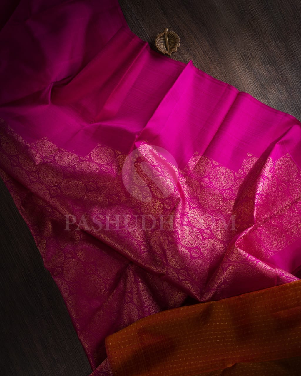 Magenta & Orange  Pure Kanjivaram Silk Saree-SP81