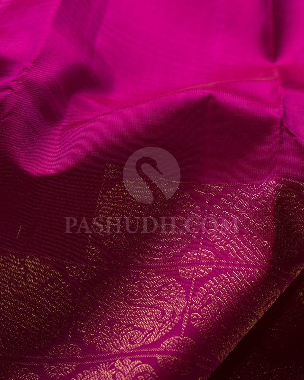 Magenta & Orange  Pure Kanjivaram Silk Saree-SP81