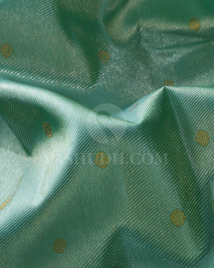 Sky Blue And Navy Blue Kanjivaram Silk Saree-S1236(C)