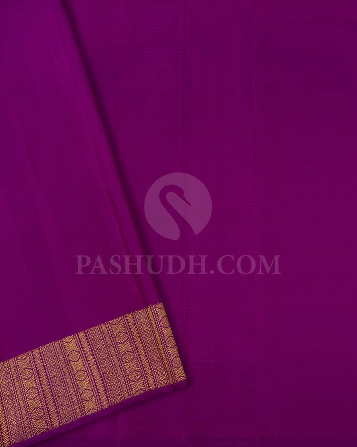 Rani Pink & Mustard  Kanjivaram Silk Saree-S1450(A)